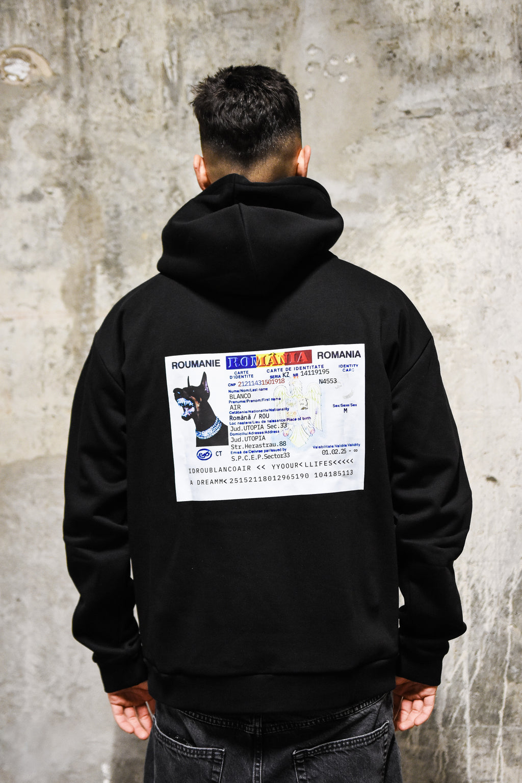 Hanorac Negru BlancoAir I.D.