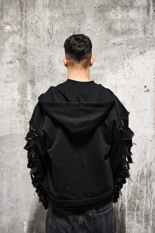 Hanorac Negru LFMN Distressed